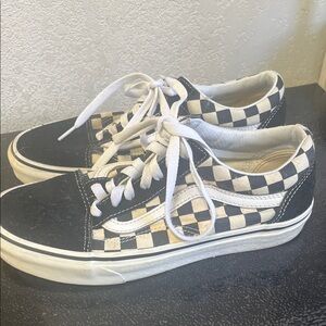 Checkered Black and White Sneakers